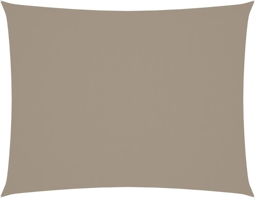 vidaXL Parasolar gri taupe 5x7 m țesătură oxford dreptunghiular