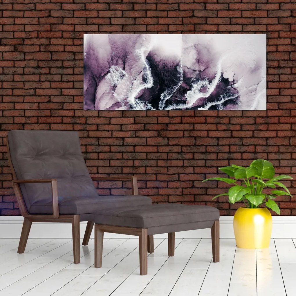 Tablou - Marmură violet N⁰2 (120x50 cm)