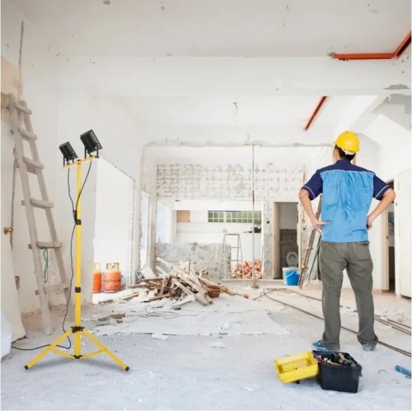 Proiector LED cu suport TIGRA 2xLED/50W/230V 4000K IP54 galben/negru