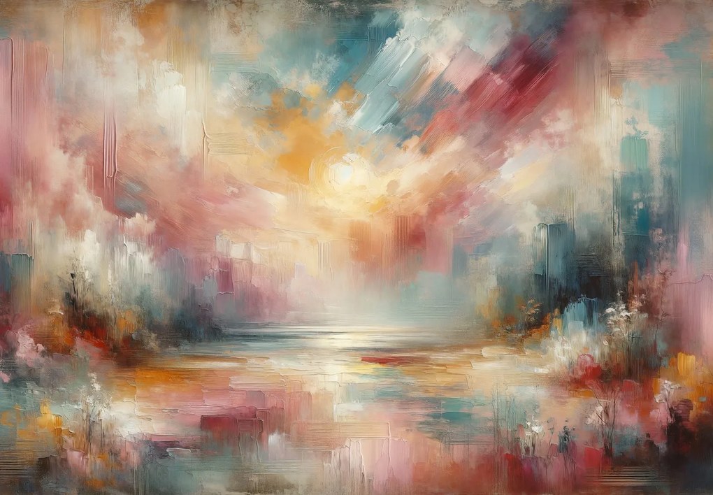 Fototapet - Apus de soare abstract (147x102 cm)