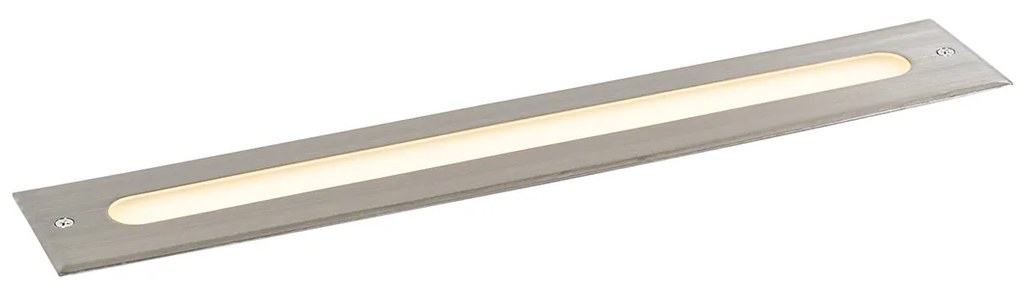Spot modern pentru sol din oțel 50 cm inclusiv LED IP65 - Eline