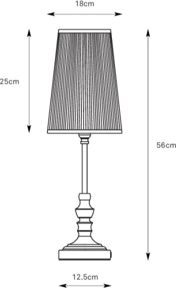 Markslöjd 108969 - Lampă de masă NOBLE 1xE14/40W/230V 56 cm albă/alamă