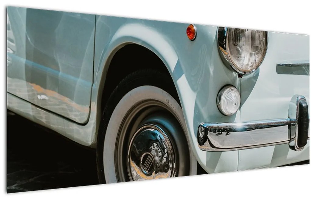 Tablou - mașina retro Fiat (120x50 cm)