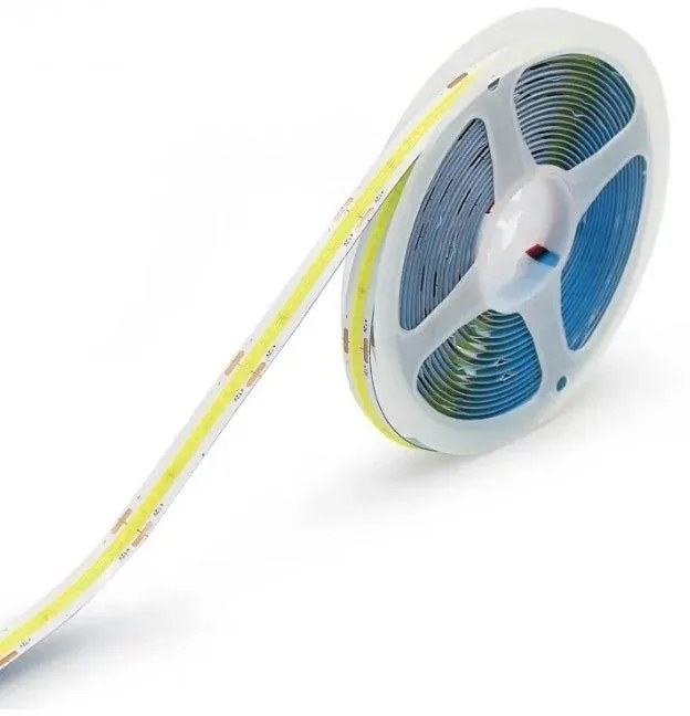 Bandă LED COB 12W/m – 5 Metri, Lumină Caldă, 12V, Iluminat de Ambianță
