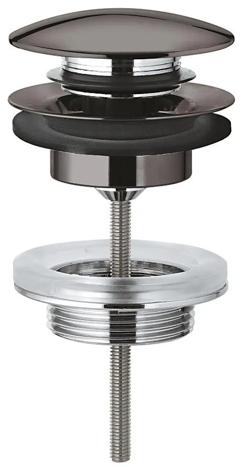 GROHE 65807A00 - Set de evacuare cu ventil click-clack pentru lavoar cu preaplin, grafit