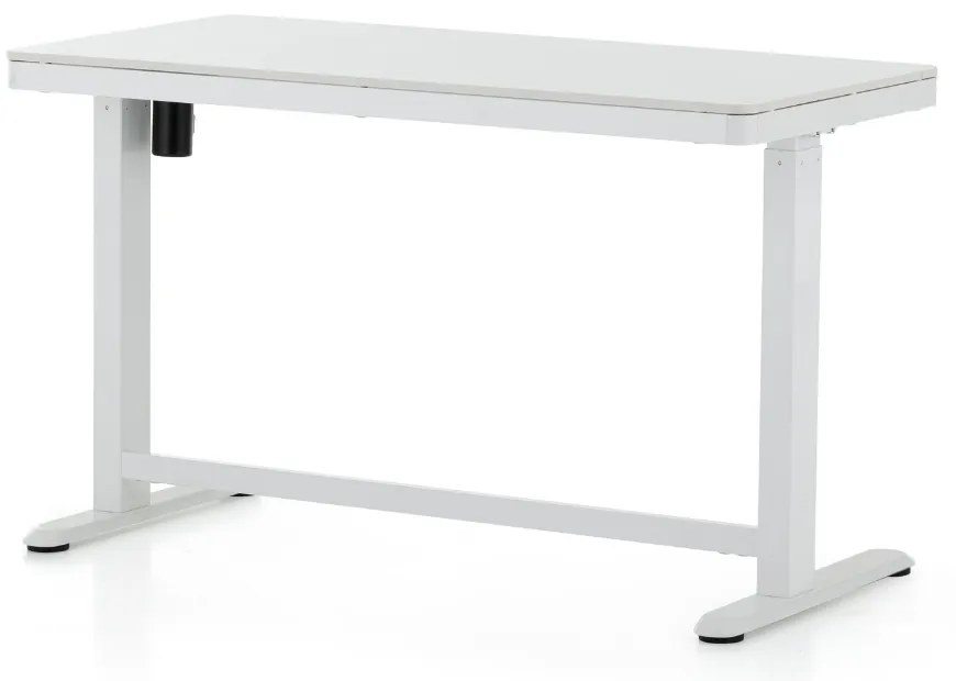 Birou OfficeTech 2 reglabil pe inaltime, 120 x 60 cm, alb