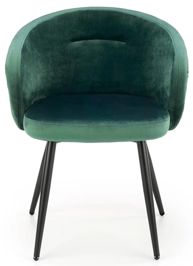 Scaun de masa Catifea Verde Inchis, LANGS 430