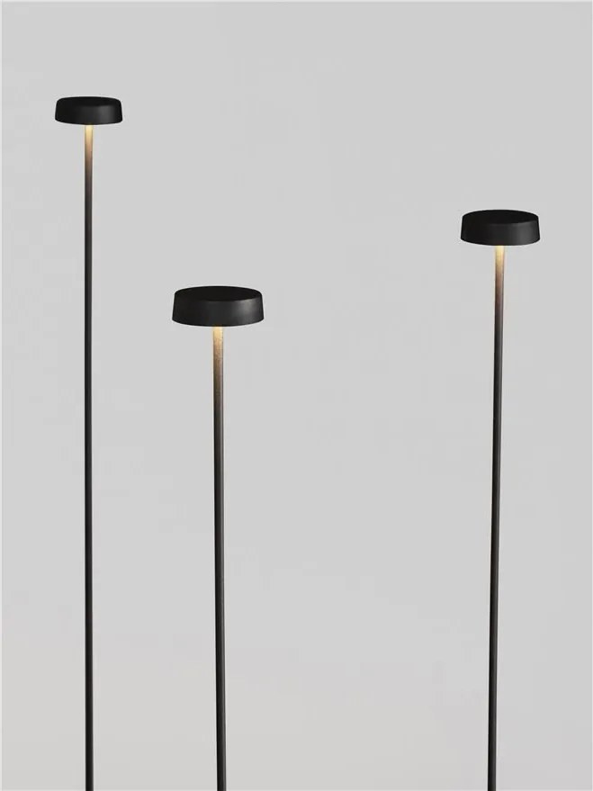 Set de 3 corpuri iluminat exterior decorativ cu tarus KASP H-90cm