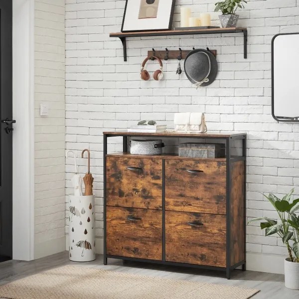 Pantofar FIRA maro/negru