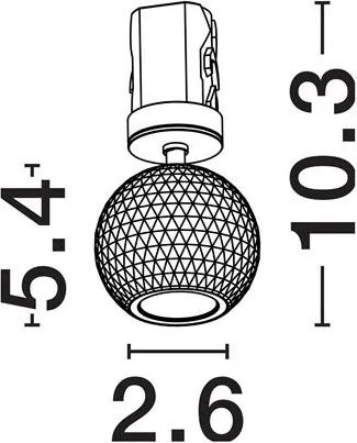 Spot incastrabil LED 3000K aluminiu alb NOTIC