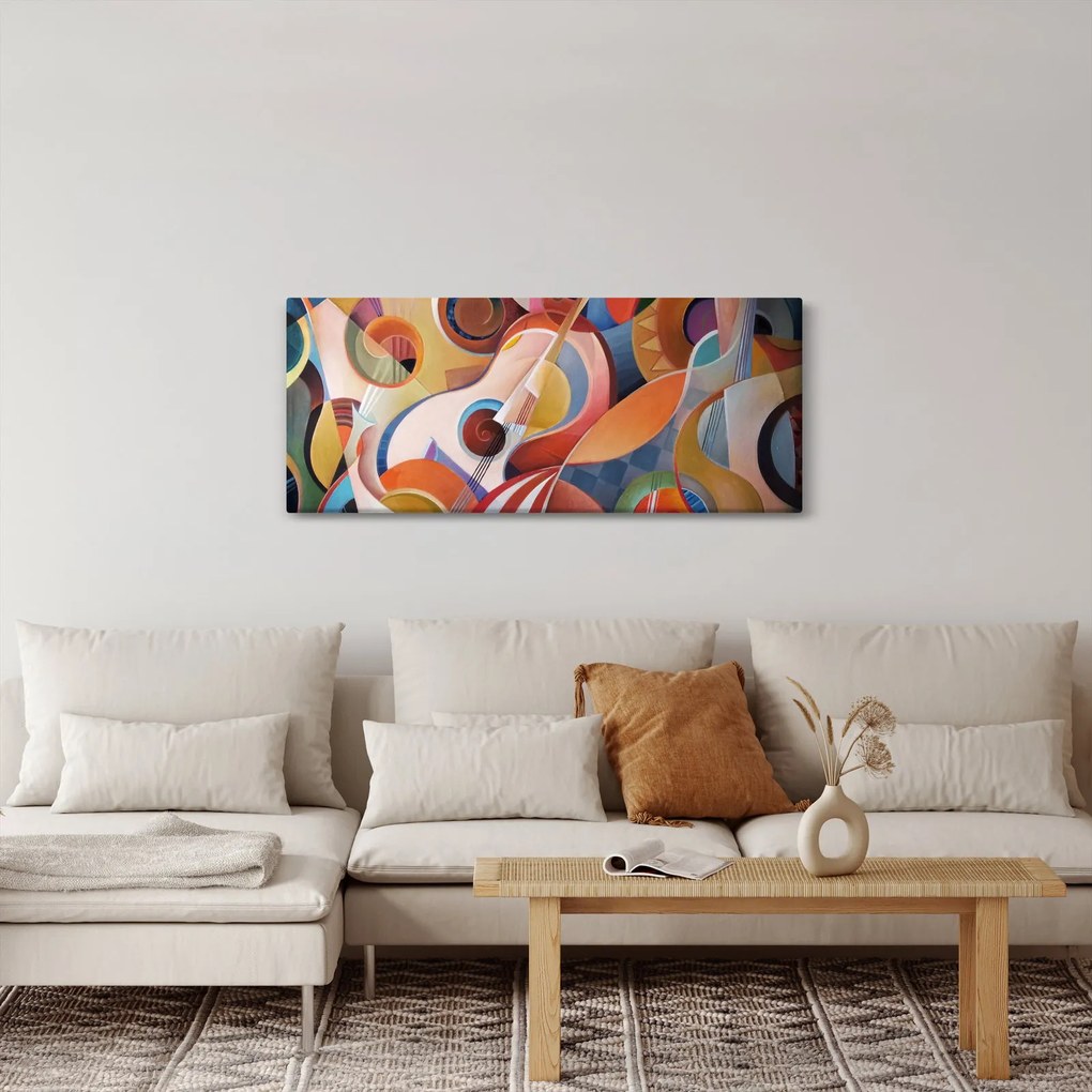 Tablou - Abstract muzical (120x50 cm)