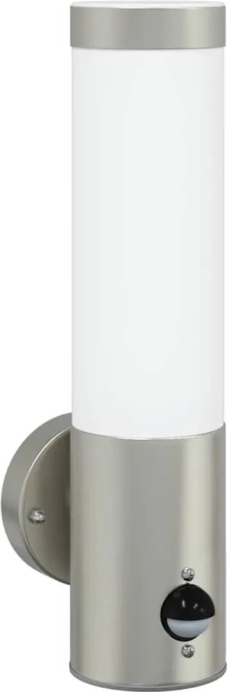 vidaXL Lumină de perete pentru exterior Argintiu 12 x 8,5 x 29 cm