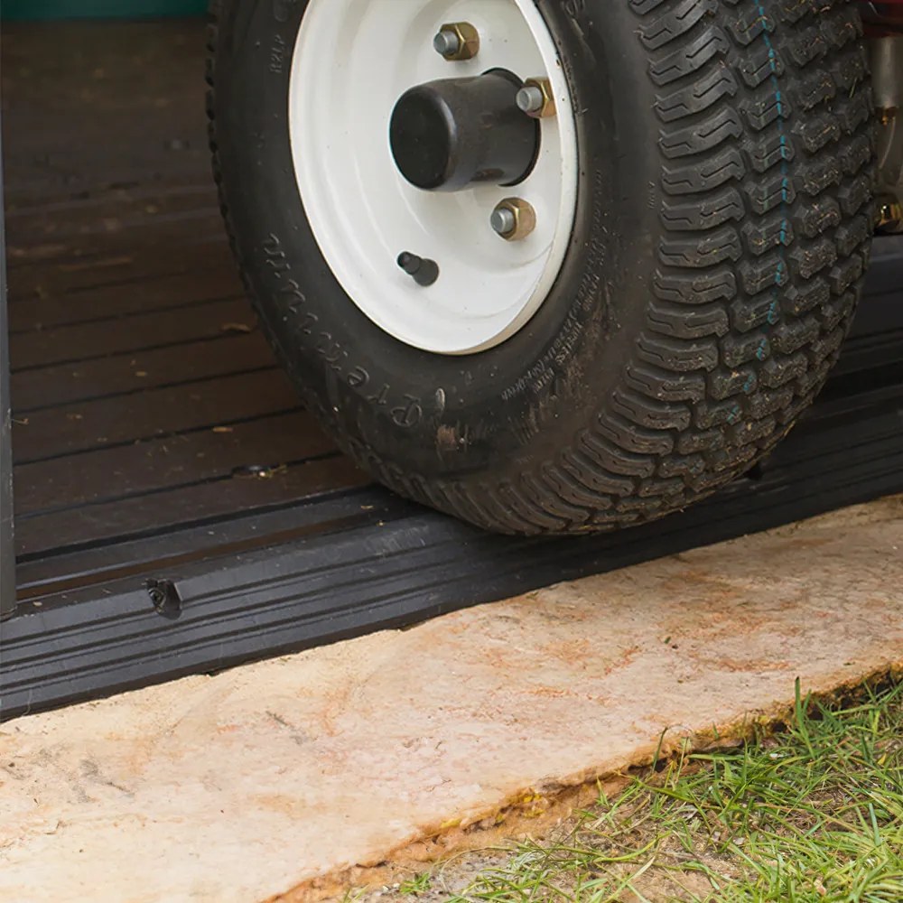 Căsuță de grădină Signature PENT 7X7 din plastic, lemn de frasin