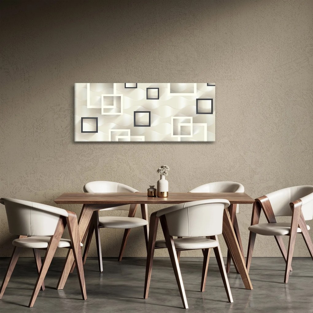 Tablou geometric abstract (120x50 cm)