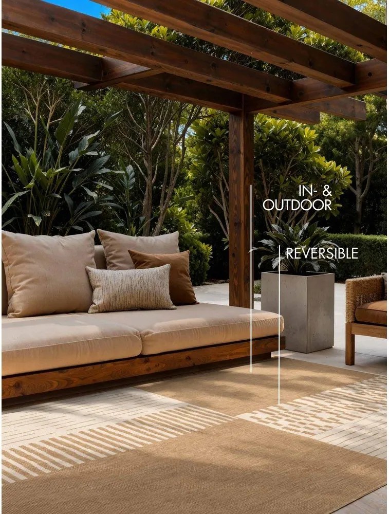 Covor pentru exterior și interior crem/în culoare naturală 200x300 cm Haringey Acacia – Ted Baker