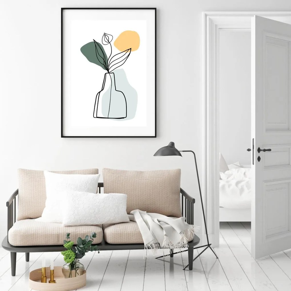 Poster - Vaza cu platnă (A4)