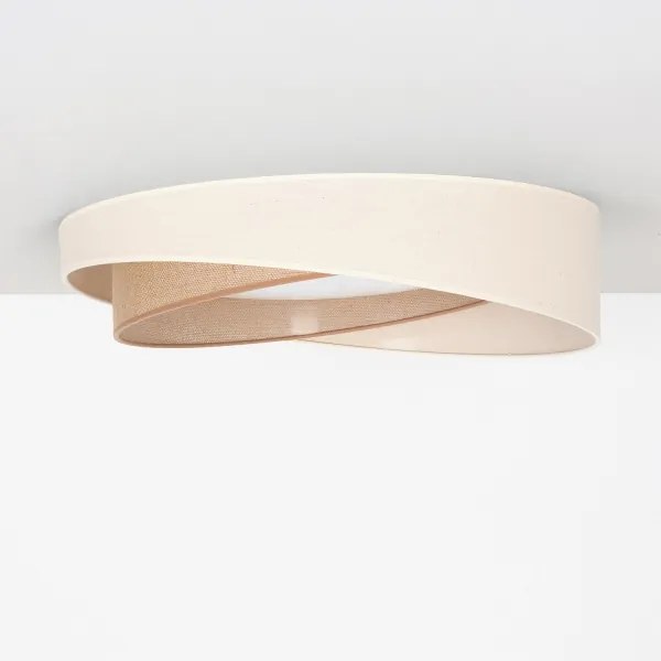 BRILAGI- Lampă LED dimabilă VELVET TWIST LED/36W/230V CCT Ø 65 cm WT crem./bej + telecomandă