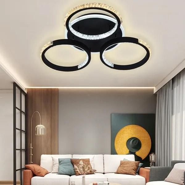 Lustră LED dimabilă aplicată LED/60W/230V 3000-6500K + telecomandă