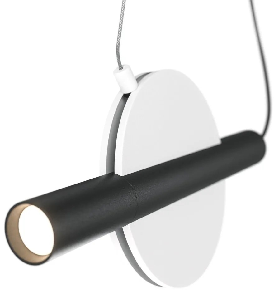 Pendul LED design modern Enigma alb