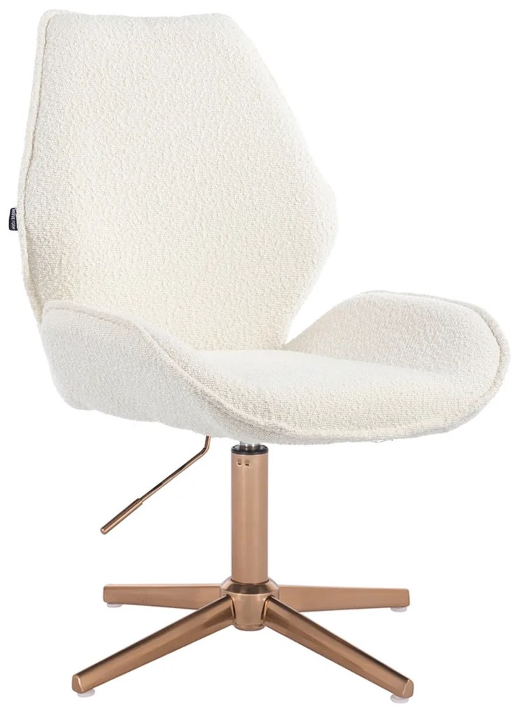 HR350CROSS Scaun Boucle din Catifea Bază Aurie