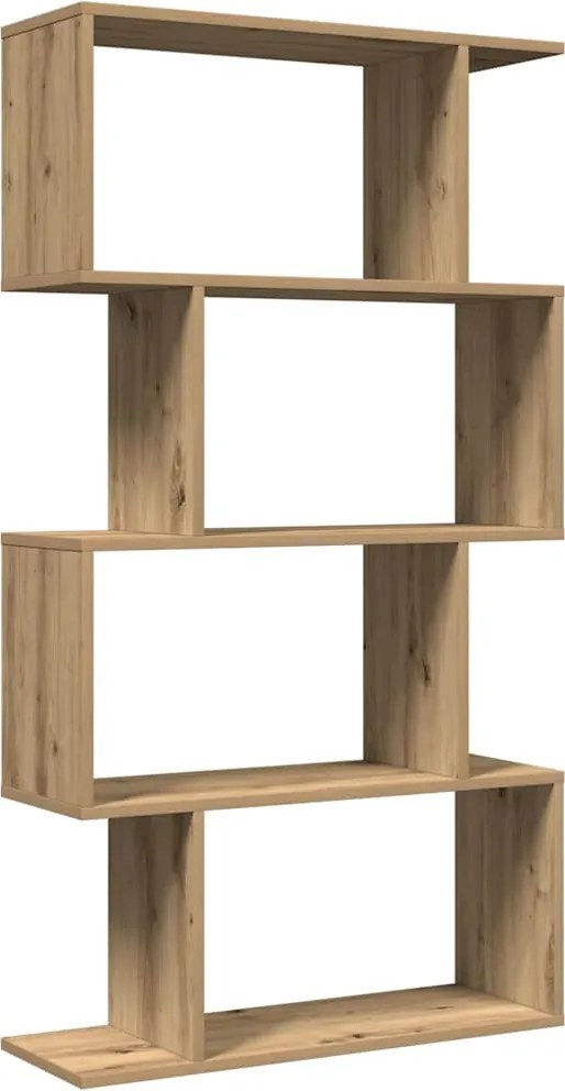 vidaXL Bibliotecă/separator 4 nivel stejar artizanal 70x24x129 cm lemn