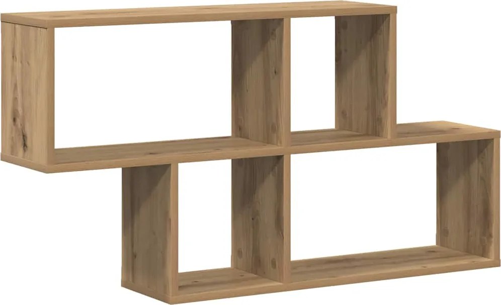 vidaXL Raft de perete cu raft Pe perete Maro Lemn compozit