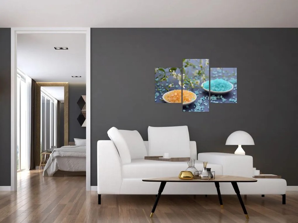 Tablou cu sarea de mare colorată (90x60 cm)