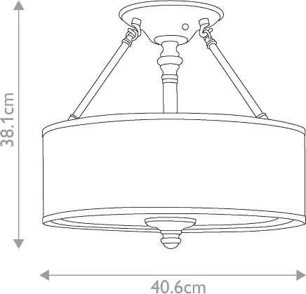 Hinkley HK-SUSSEX-SF - lustră aplicată SUSSEX 3xE27/60W/230V, crom mat