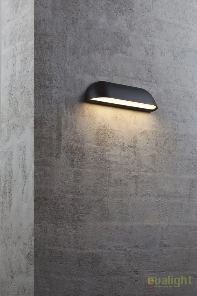 Aplica de perete LED pentru iluminat exterior cu protectie IP44 FRONT 26 neagra 84081003 DFTP