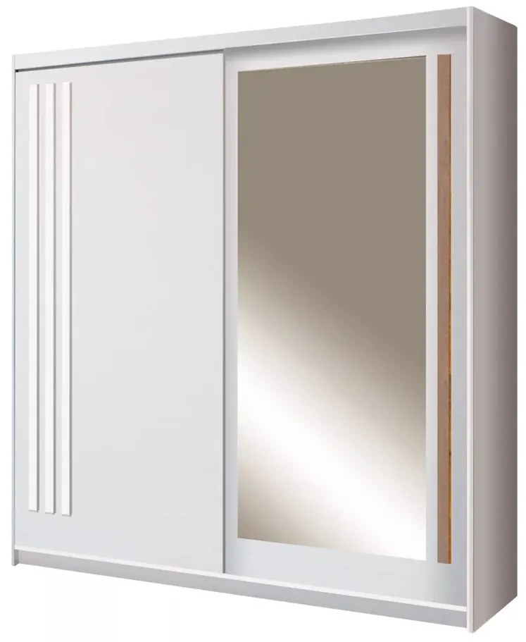 Dressing 2 Usi Glisante, 175X59X215 CM, Alb Antichizat