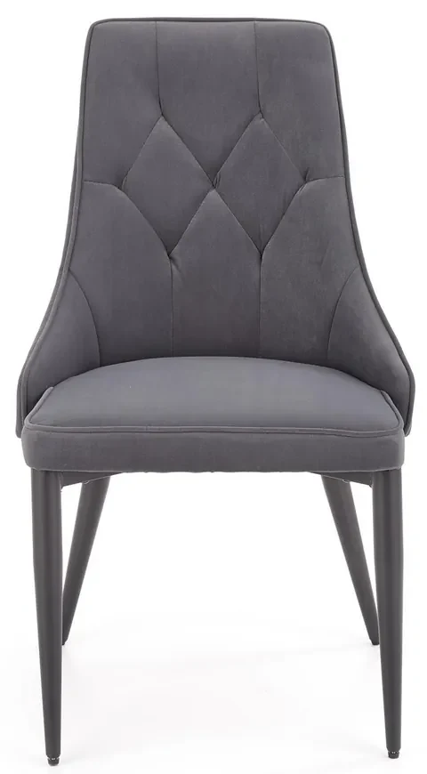 Scaun de bucaterie Marien, gri/negru