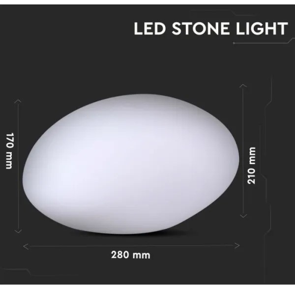 Lampă LED RGB reglabilă exterior, 1W, 5V, 28cm, IP67, 1000 mAh + DO