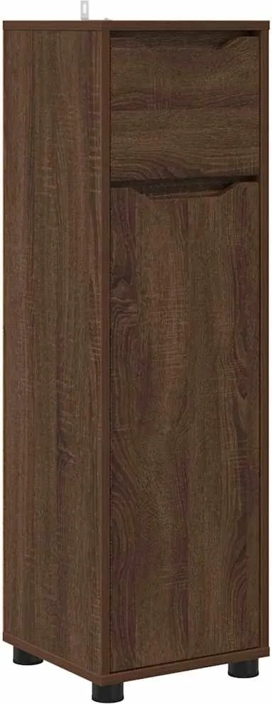 vidaXL Dulap de Baie Stejar închis 30,5 x 30 x 101 cm Lemn compozit