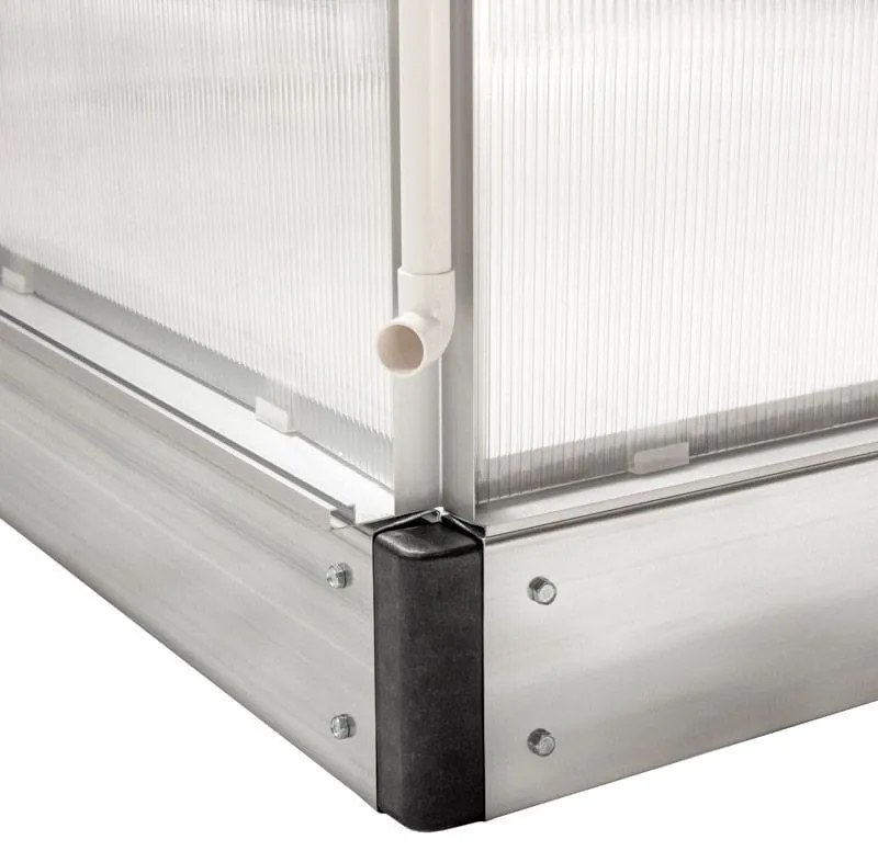 Seră din policarbonat 250 x 430 x 124/205 cm