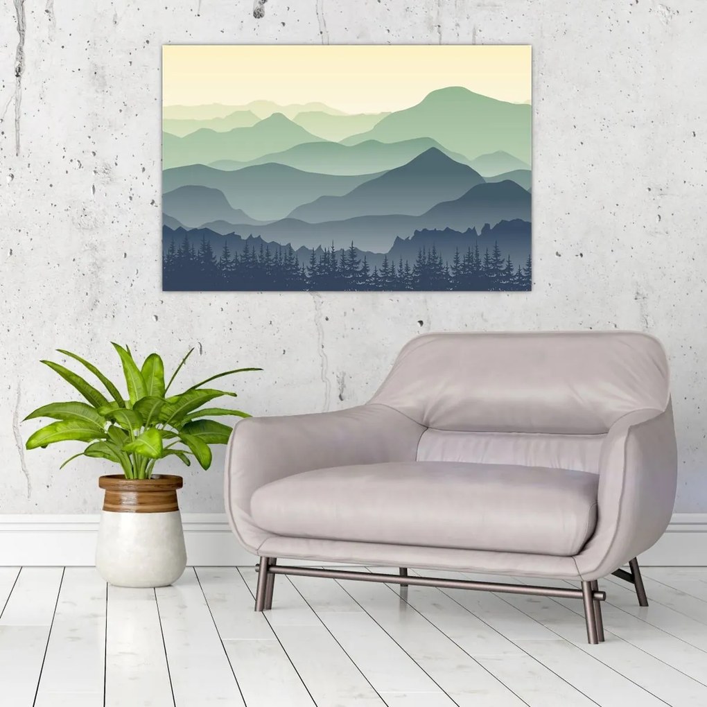 Tablou - Muntele Pădure (90x60 cm)