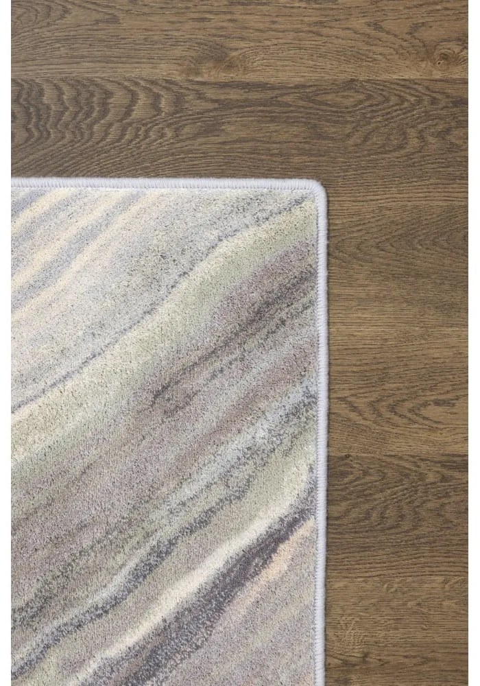 Covor gri din lână 133x180 cm Agate – Agnella