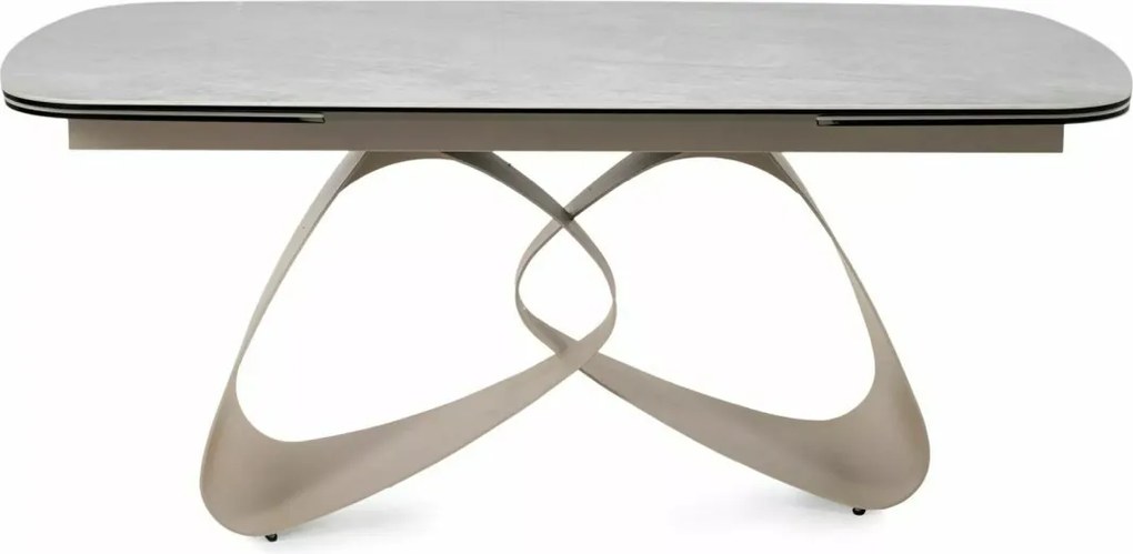 Masa extensibilă Valentino Ceramic gri deschis L120-260xl98 cm