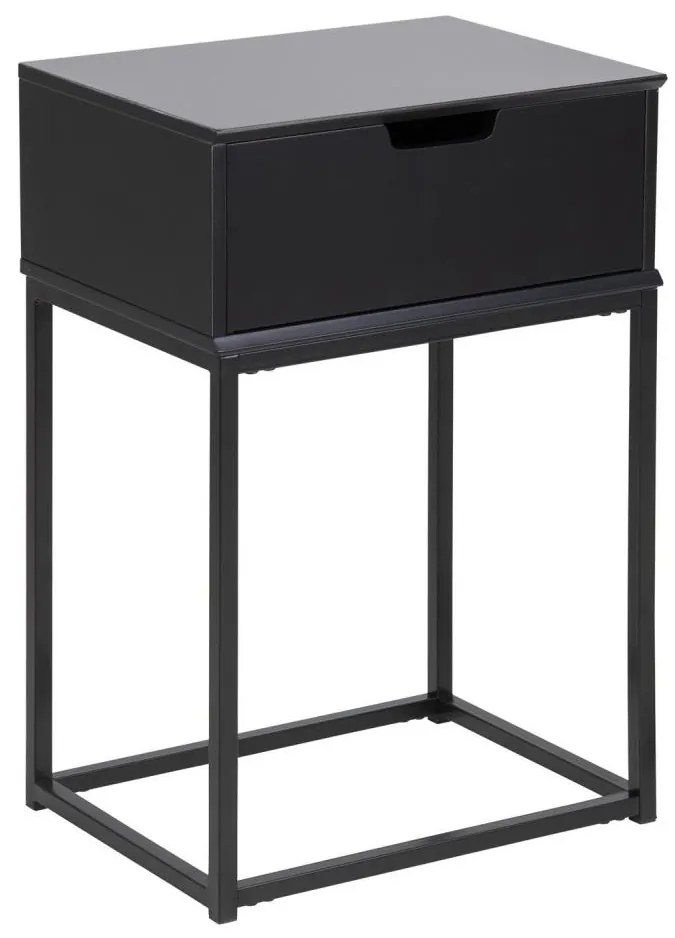 Noptieră CARLY antracit, design modern și finisaj elegant