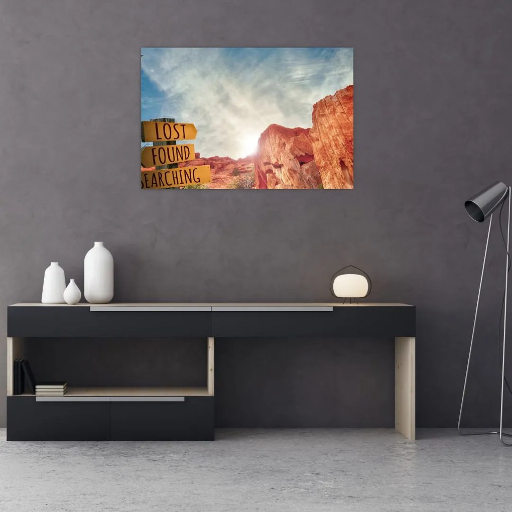 Tablou unui indicator cu inscripție (90x60 cm)