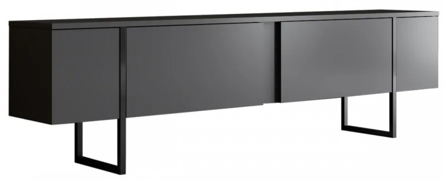 Comoda TV Luxe, Antracit / Negru