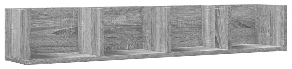 840453 vidaXL Dulap de perete, gri sonoma, 99x18x16,5 cm, lemn compozit