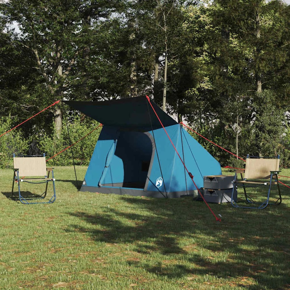 vidaXL Cort de Camping albastru 282 x 225 x 154 cm Poliester