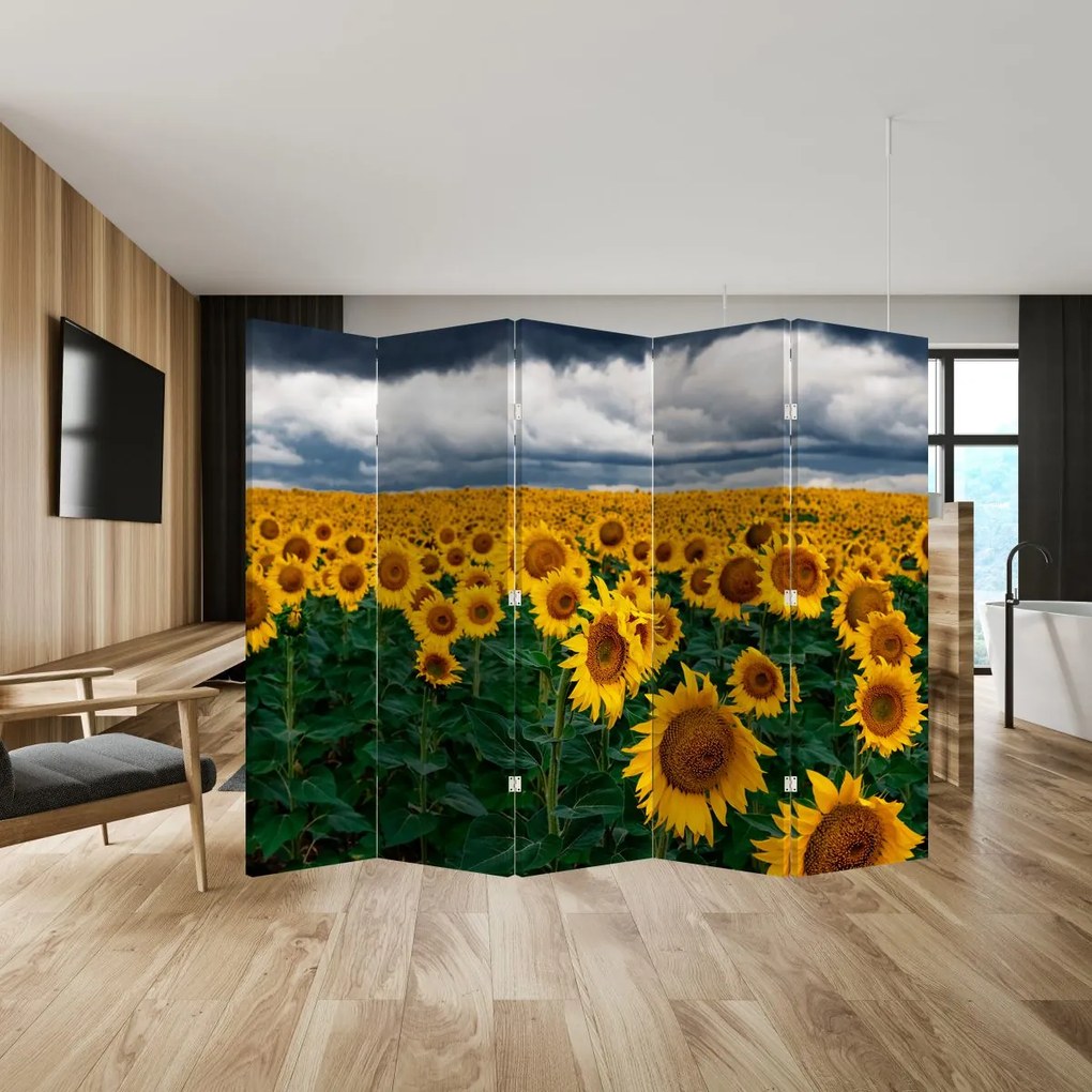 Paravan - Câmpul de floarea soarelui (210x170 cm)