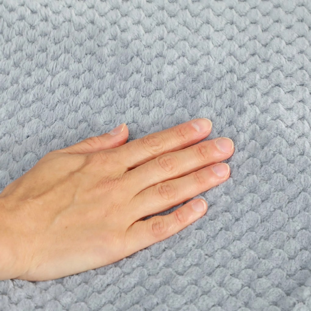 HOMCOM Pătură electrică 160x140 cm cu 5 niveluri de căldură, Gri | Aosom Romania