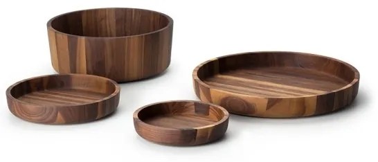 Bol din lemn 20x4,3 cm lemn de nuc Continenta C4233