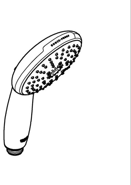 GROHE 26031001 - Duș de mână VITALIO START 110 O 110 mm crom lucios