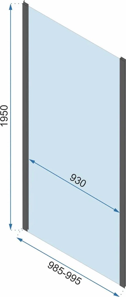Cabina dus Rapid Slide 160x80 cm crom