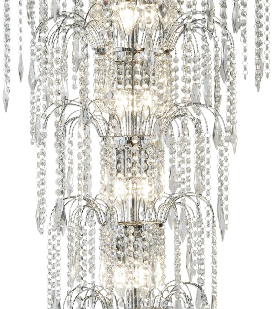Lustra cristal casa scarii design LUX Waterfall 13L 1313-13CC SRT