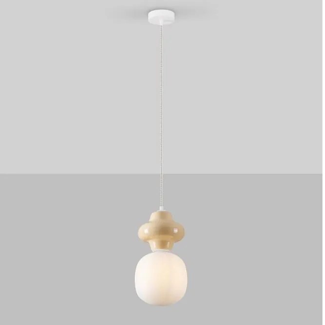 Pendul ceramic design modern CHIC galben