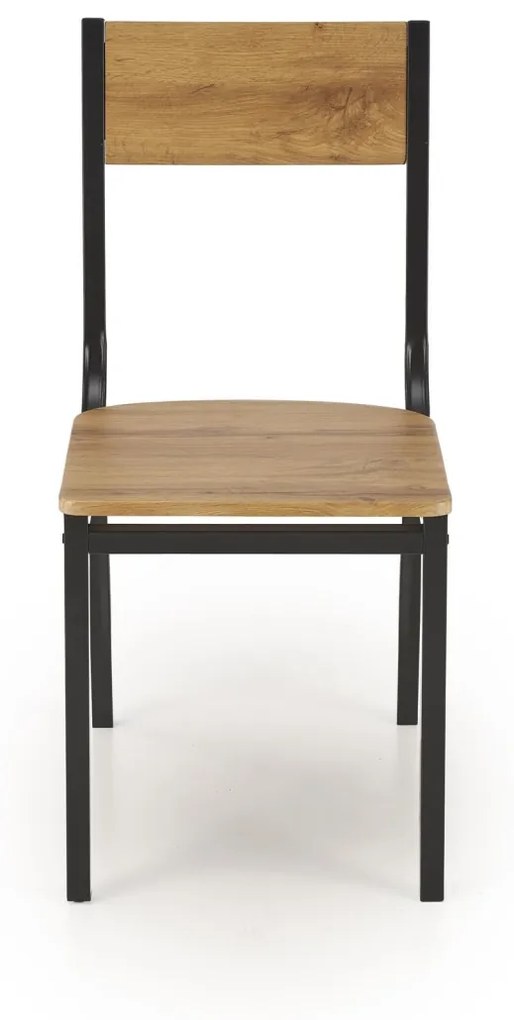 Set masa + 4 scaune Milton natur/negru